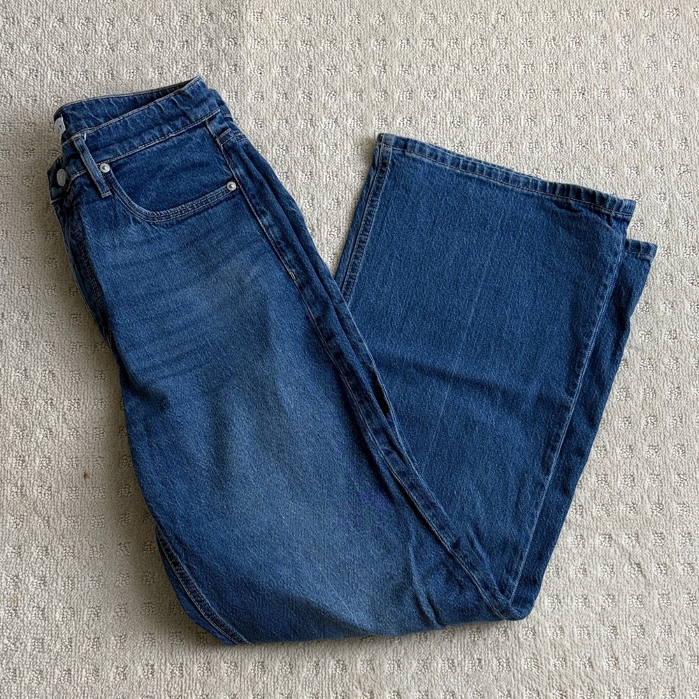 LOFT Women's Straight Leg Blue Jeans